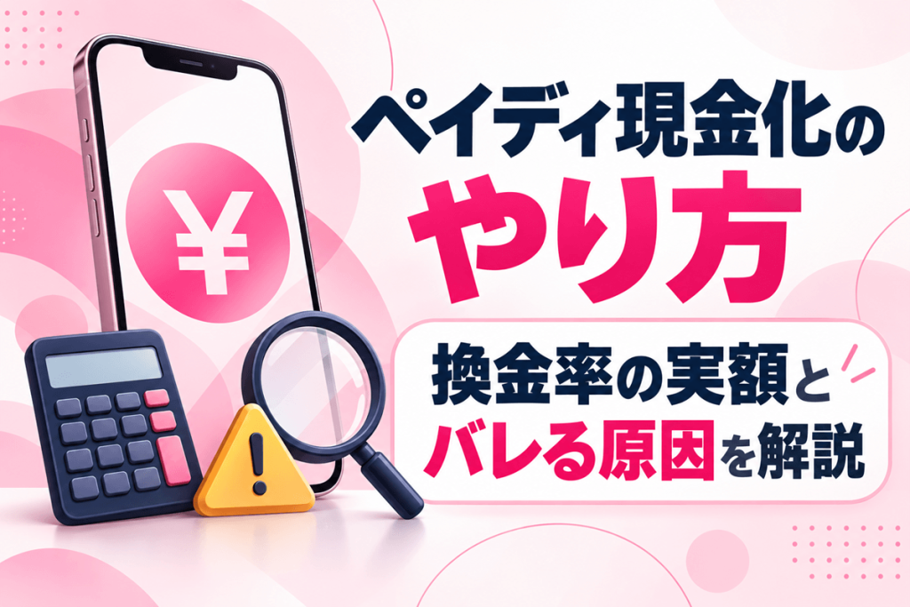 ペイディ現金化のやり方|換金率の実額とバレる原因を解説
